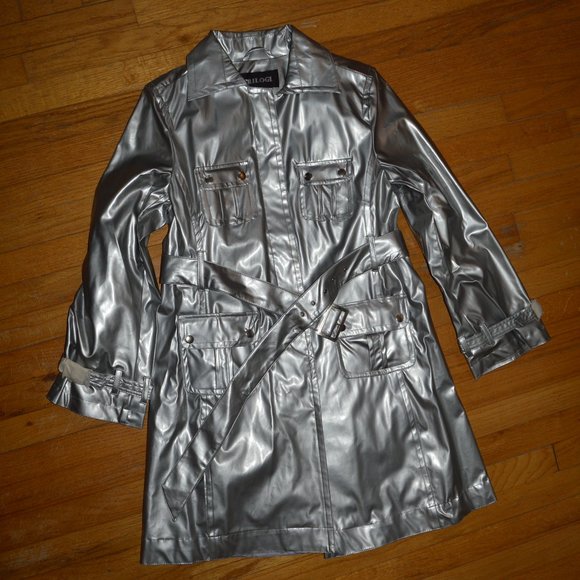 Silver Trench Coat - Picture 1 of 14